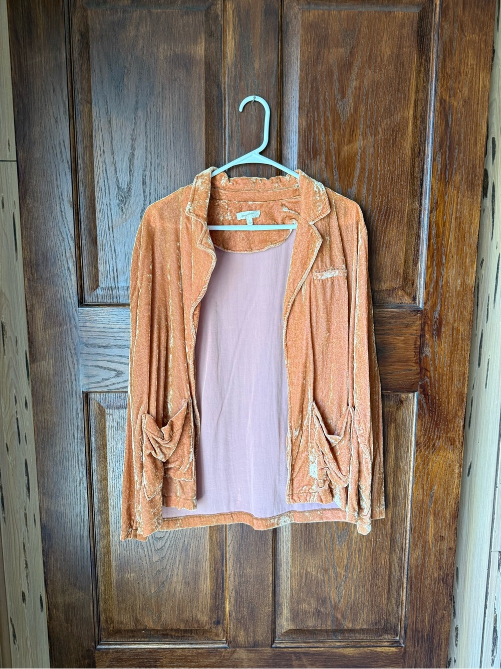 Mystree Mustard Velvet Open Front Jacket